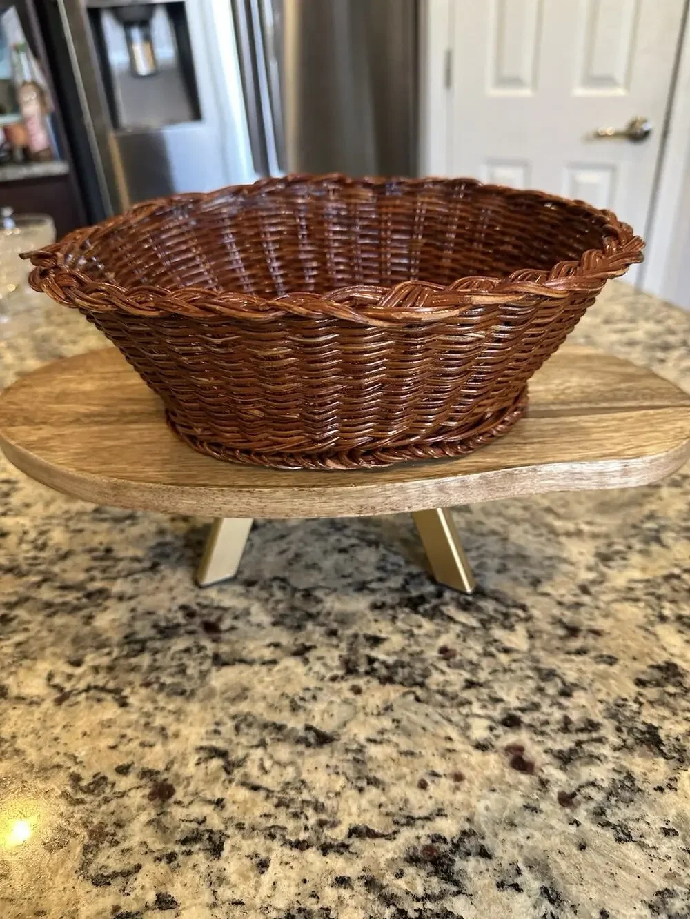 decorative wicker basket 9”